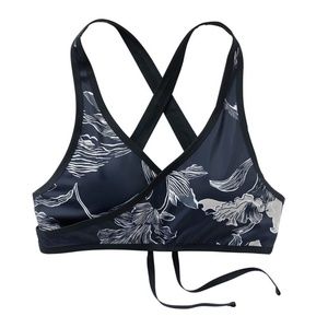 Navy Athlete Wrap Bikini Top XS